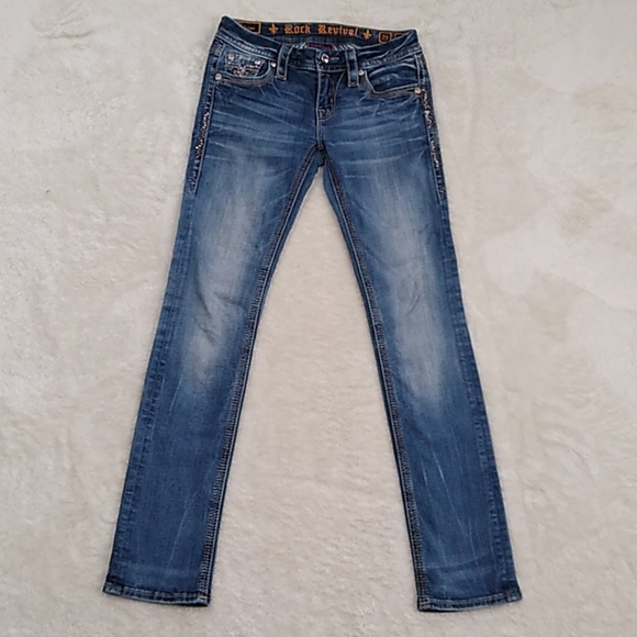 Rock Revival Jeans 25 Straight Vivian - Picture 4 of 14